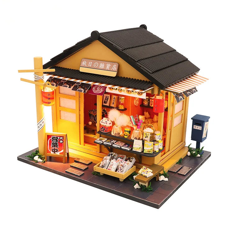 Mini casa de muñecas.