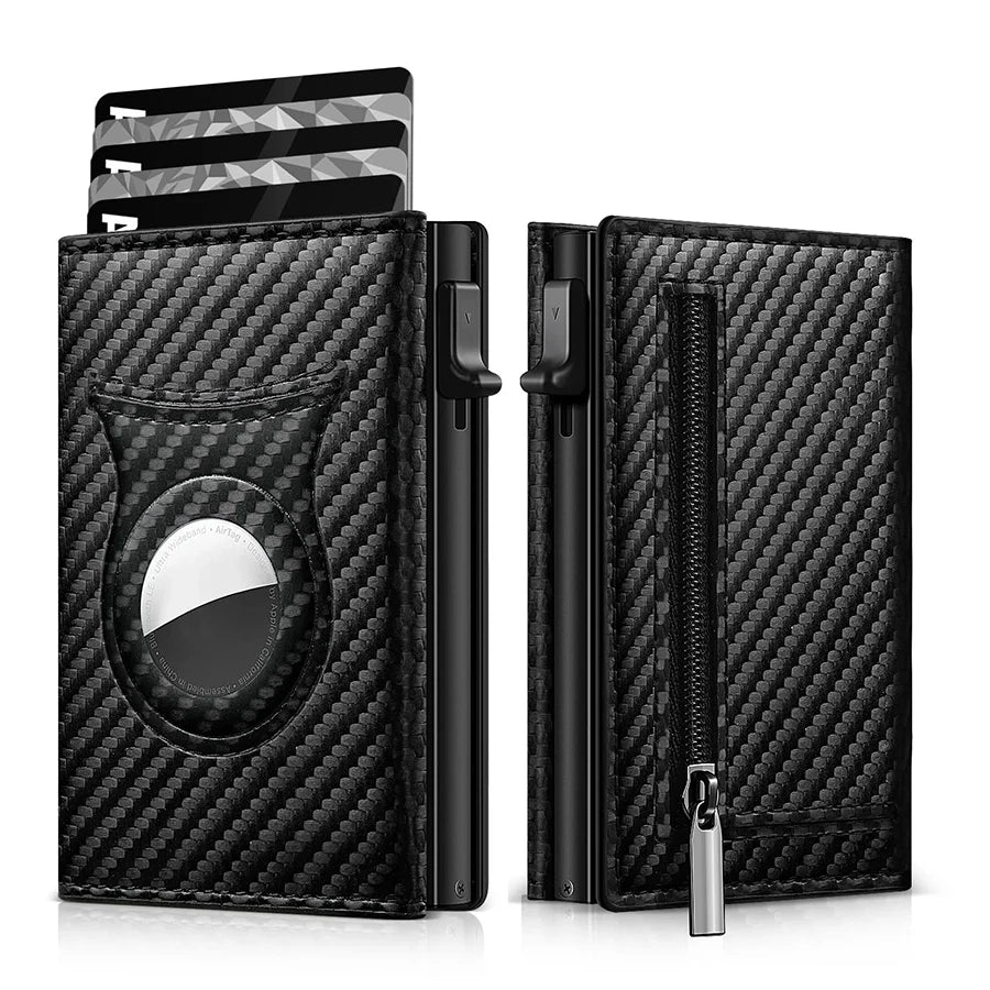 Men'S Carbon Fiber Magnetic Card Clip