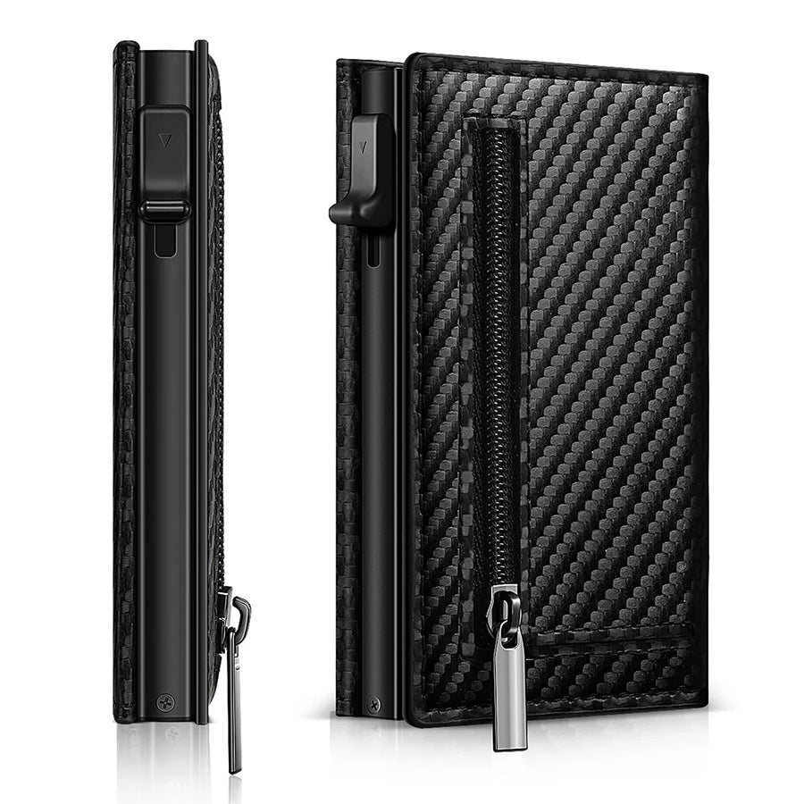 Men'S Carbon Fiber Magnetic Card Clip