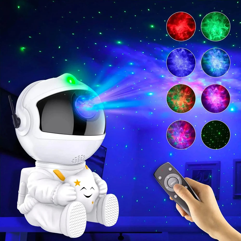 Astronauta Proyector De Galaxias