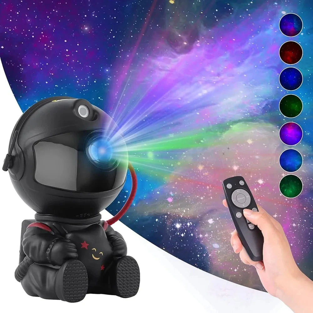 Astronauta Proyector De Galaxias