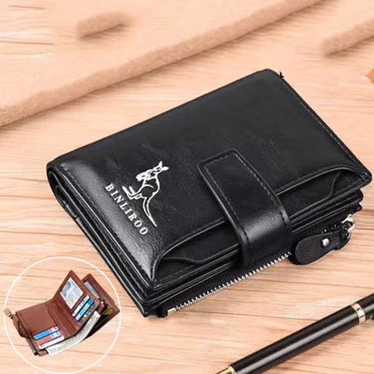 Billetera de piel para hombre