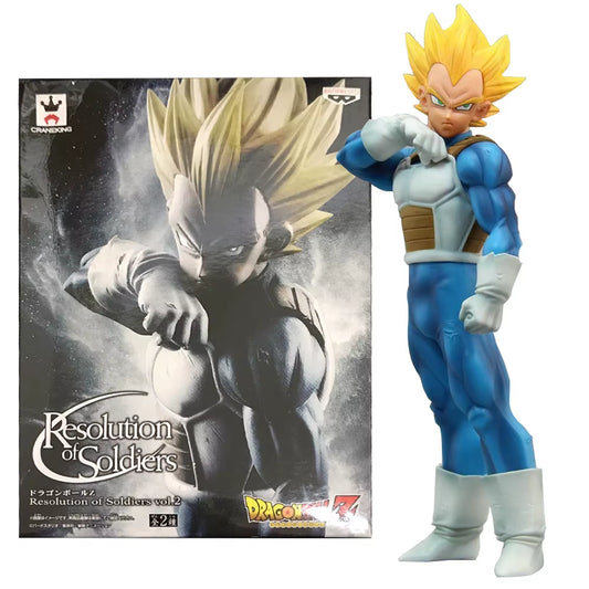 18CM Anime Dragon Ball Vegeta Battle Preparation Super Saiyan Warrior 