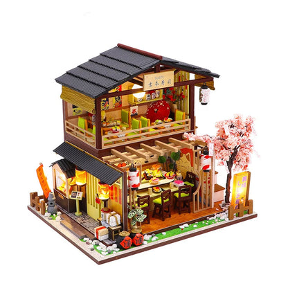 Mini casa de muñecas.