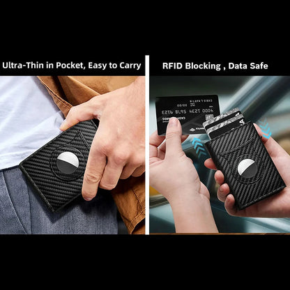 Men'S Carbon Fiber Magnetic Card Clip
