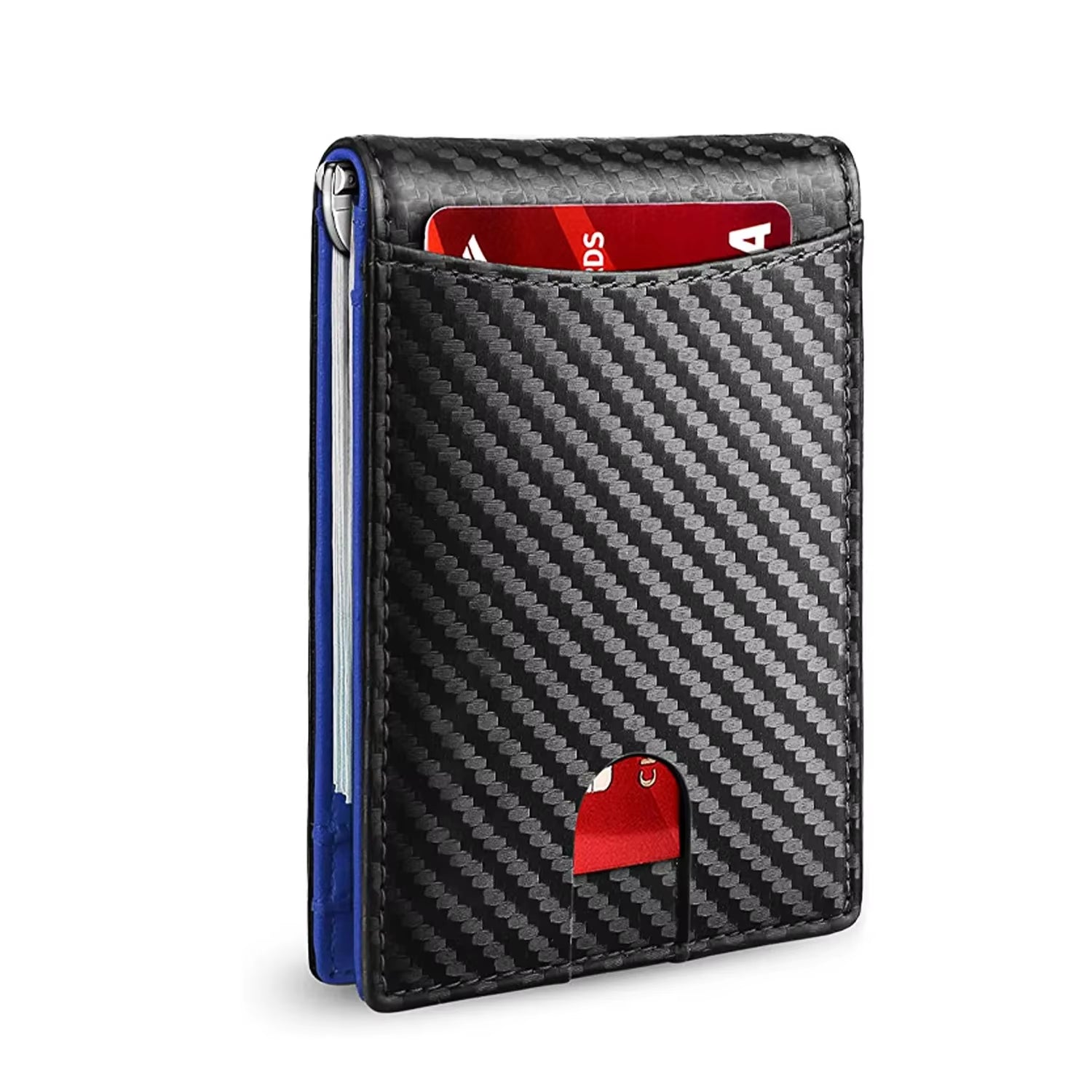 Minimalist Men'S Wallet RFID Barrier Multifunctional Ultra-Thin Card Wallet Foldable and Portable for Men'S Card Holder Purses